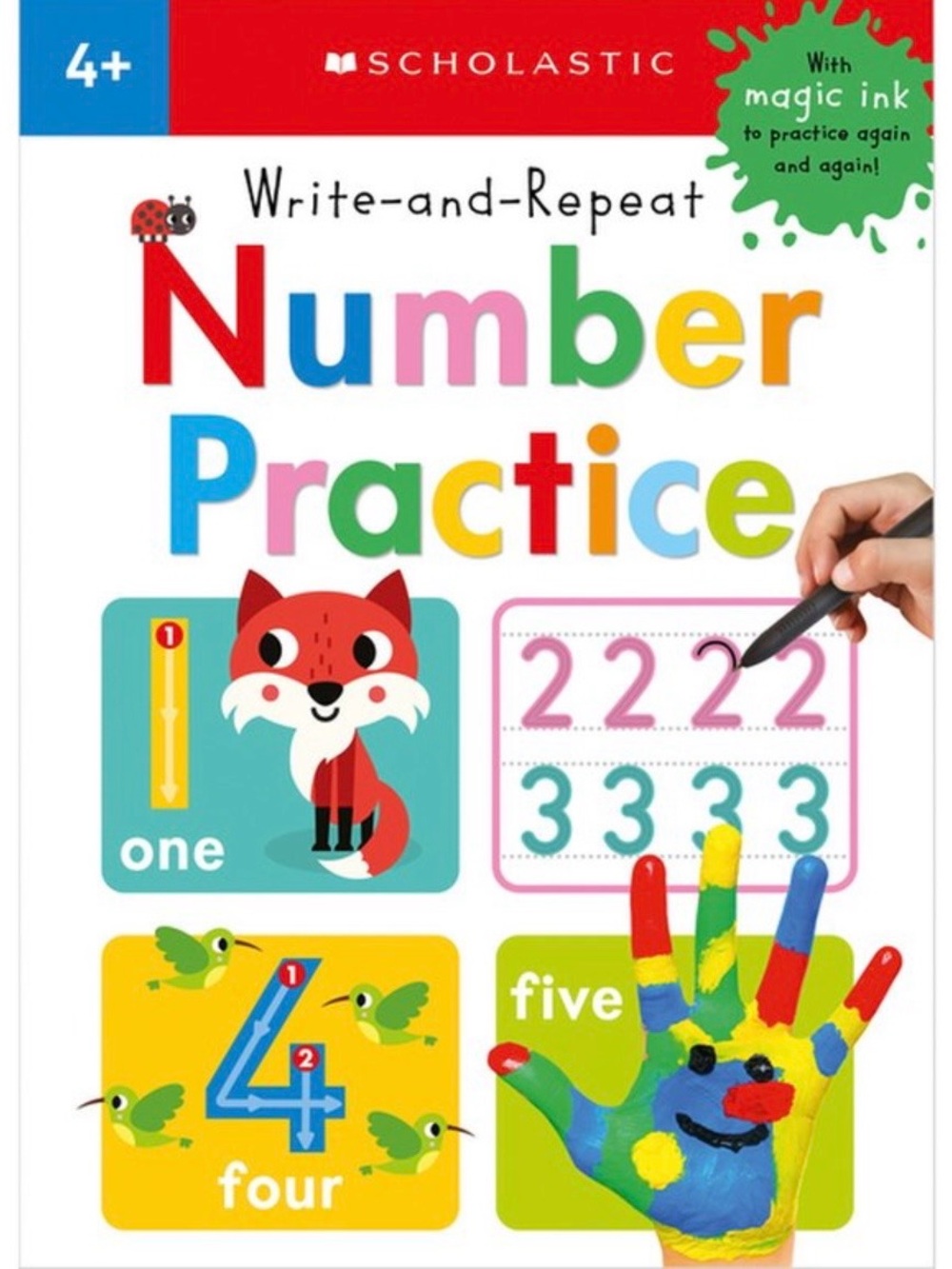 Set of 3 Scholastic Write-and-Repeat Number/Alphabet Practice Books
